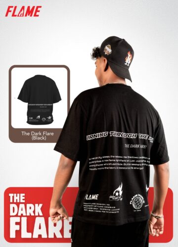 Dark Flare Black Tee